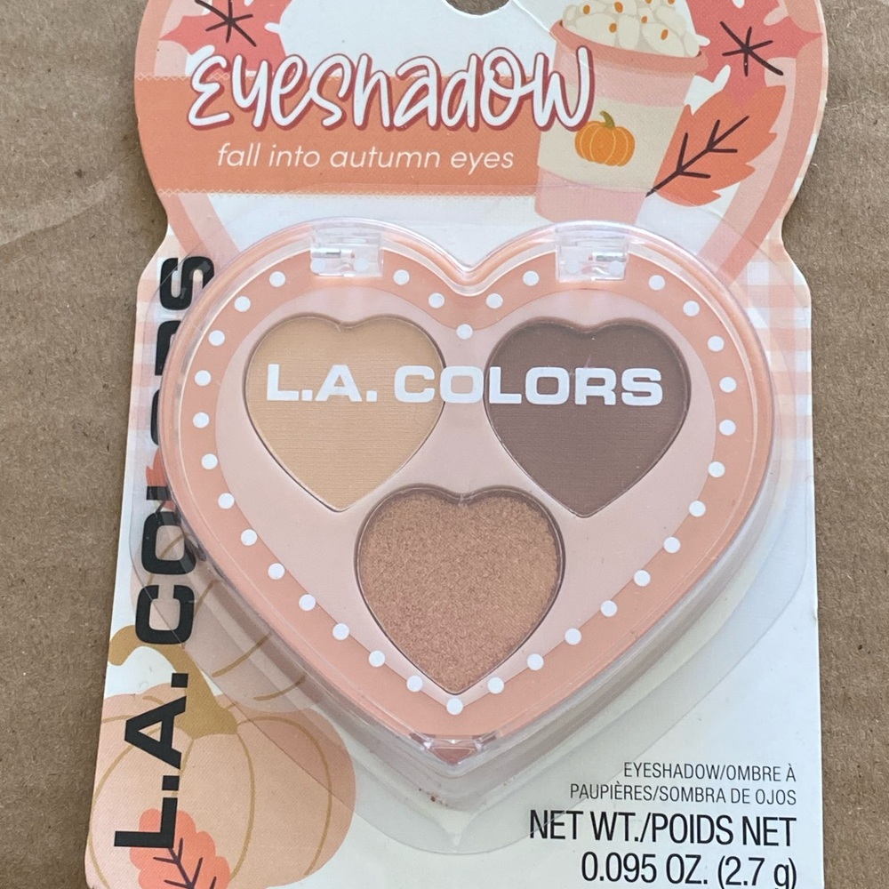 L.A. Colors Heart Eyeshadow Palette pumpkin spice